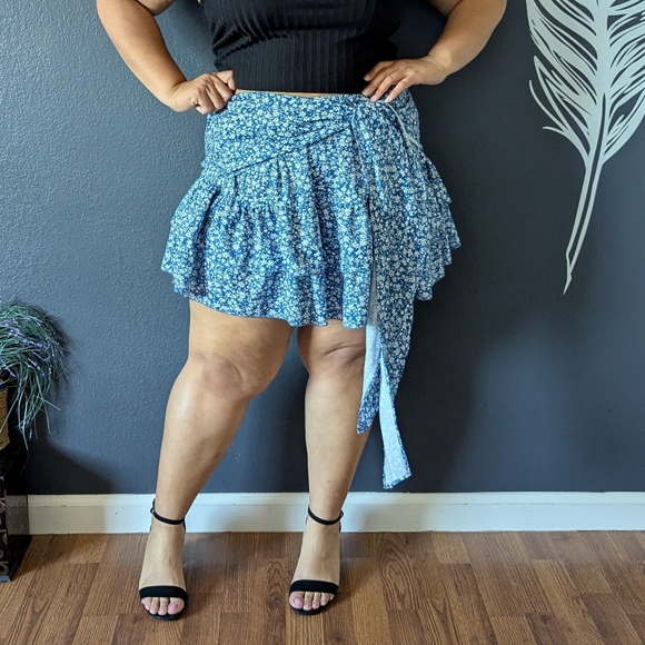 Shein Ruffle Wrap Skirt - Picture 7 of 9